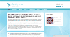 Desktop Screenshot of gaywightmanschoolofballet.com.au