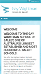 Mobile Screenshot of gaywightmanschoolofballet.com.au